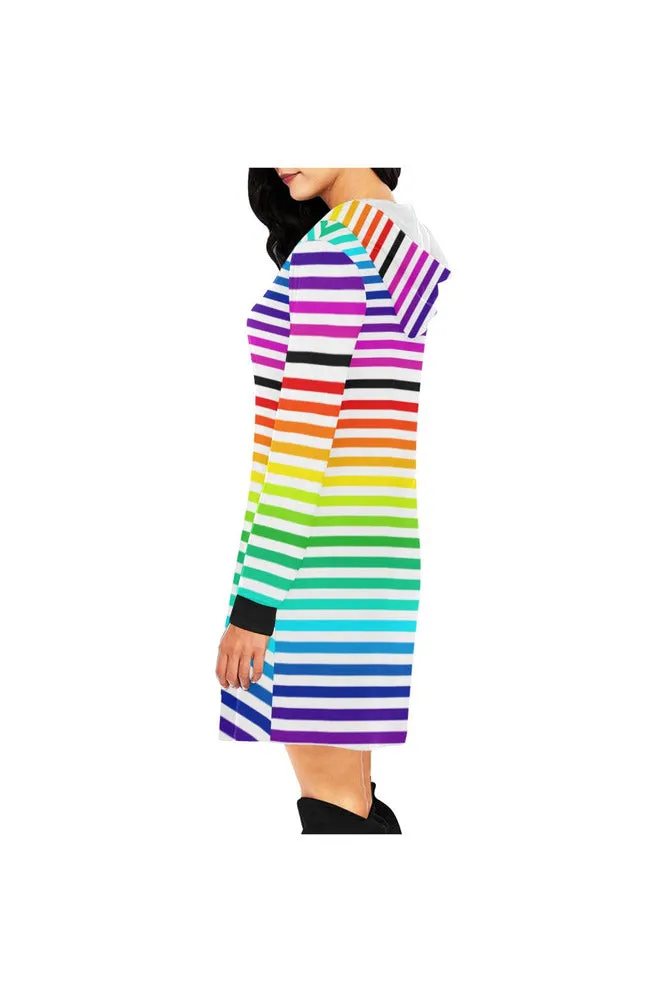 raindress All Over Print Hoodie Mini Dress (Model H27)