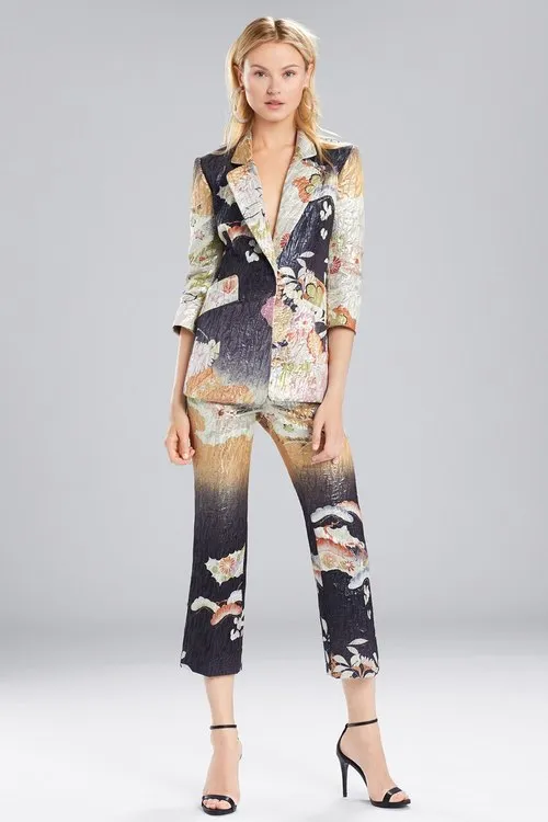 Scenery Metallic Jacquard Blazer