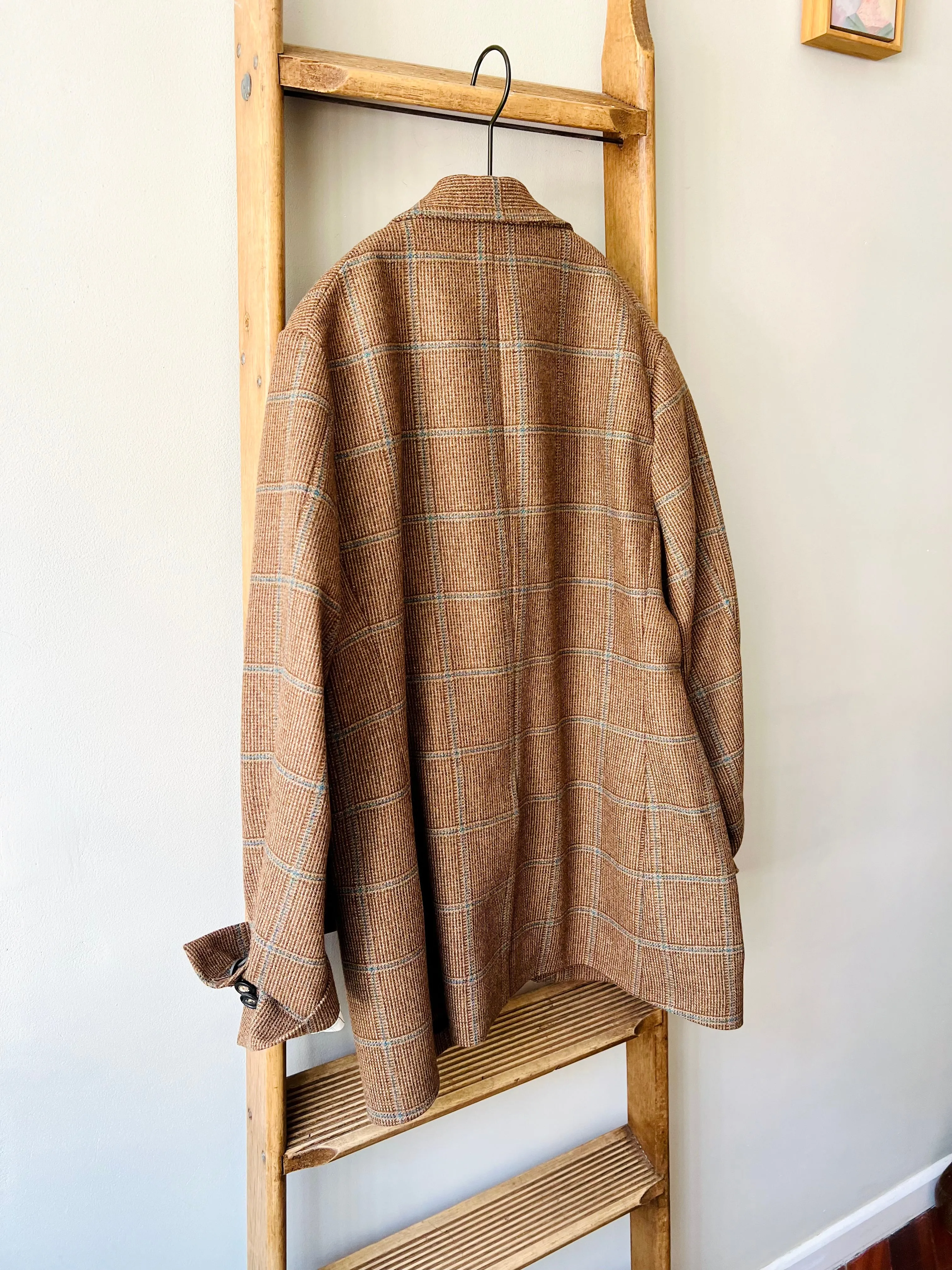 Scottish Merino Wool Blazer / Brown Cheviot