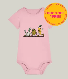 See'-soo Baby "Vegetables" 100% Organic Cotton Bodysuit