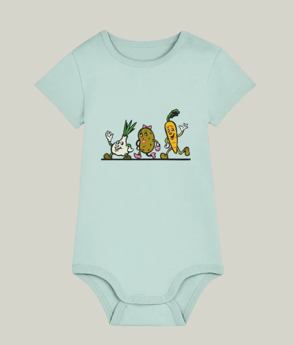 See'-soo Baby "Vegetables" 100% Organic Cotton Bodysuit