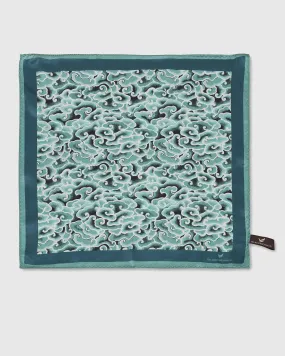 Silk Mint Printed Pocket Square - Seven