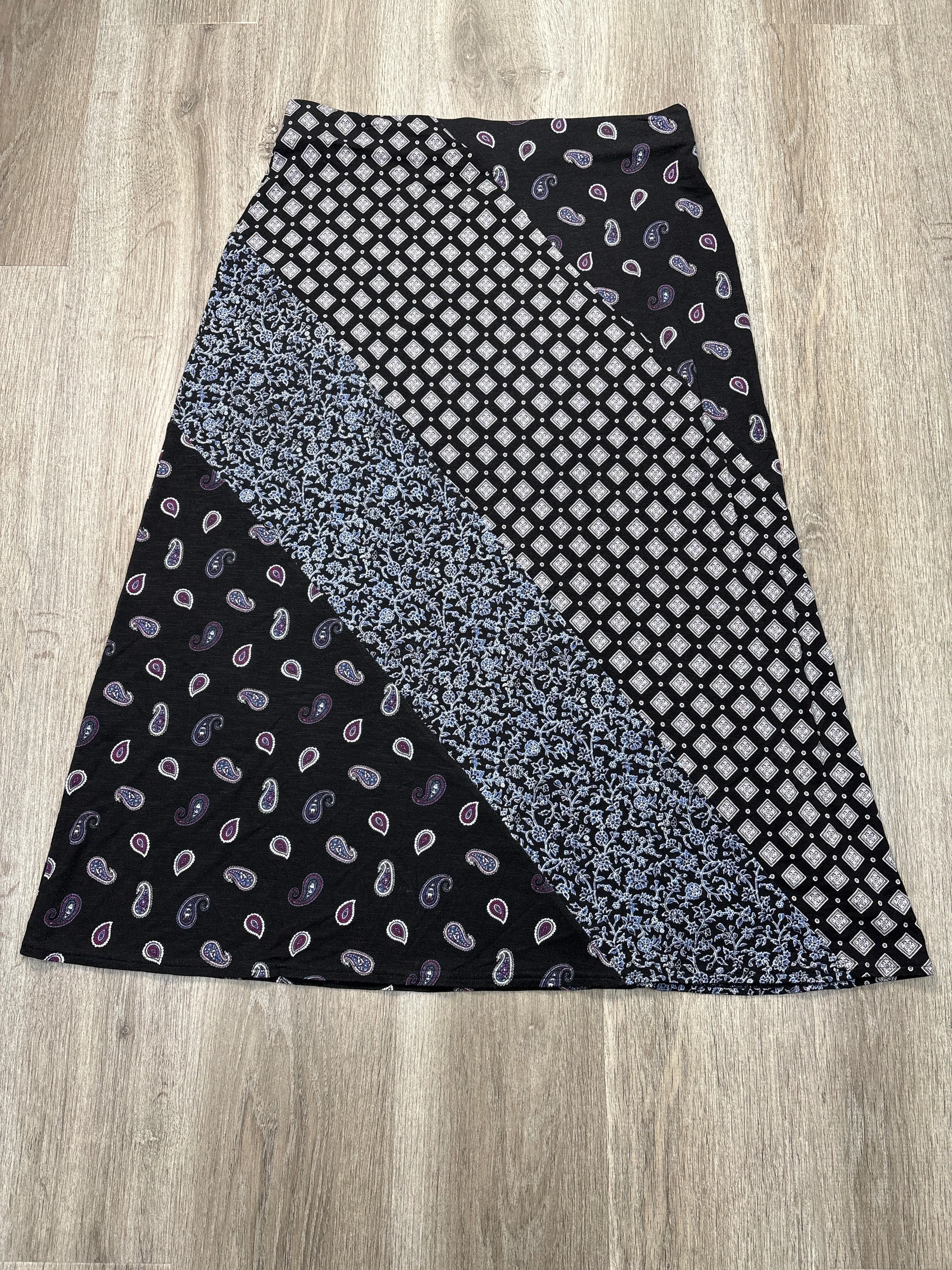 Skirt Maxi By J. Jill In Black, Size: M