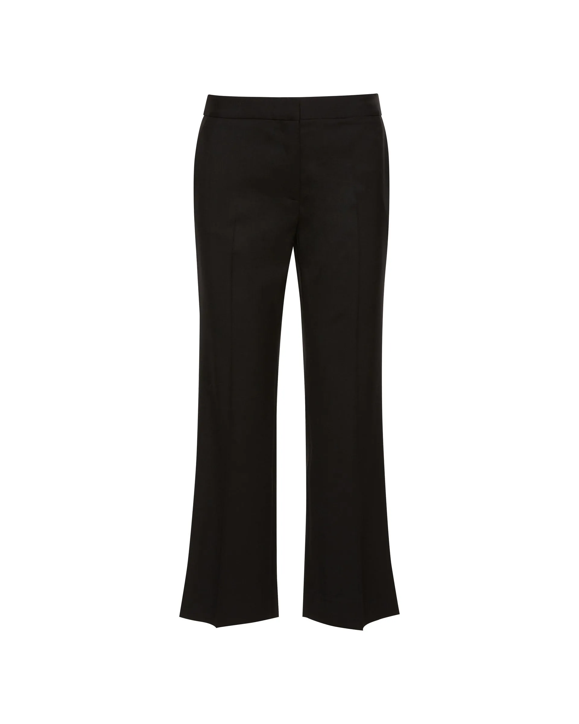 Slim Kick Flare Trouser in Seasonless Wool | Black