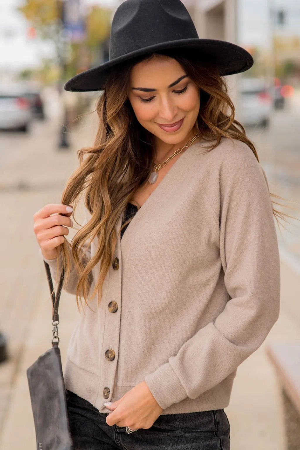 So Soft Relaxed Button Cardigan