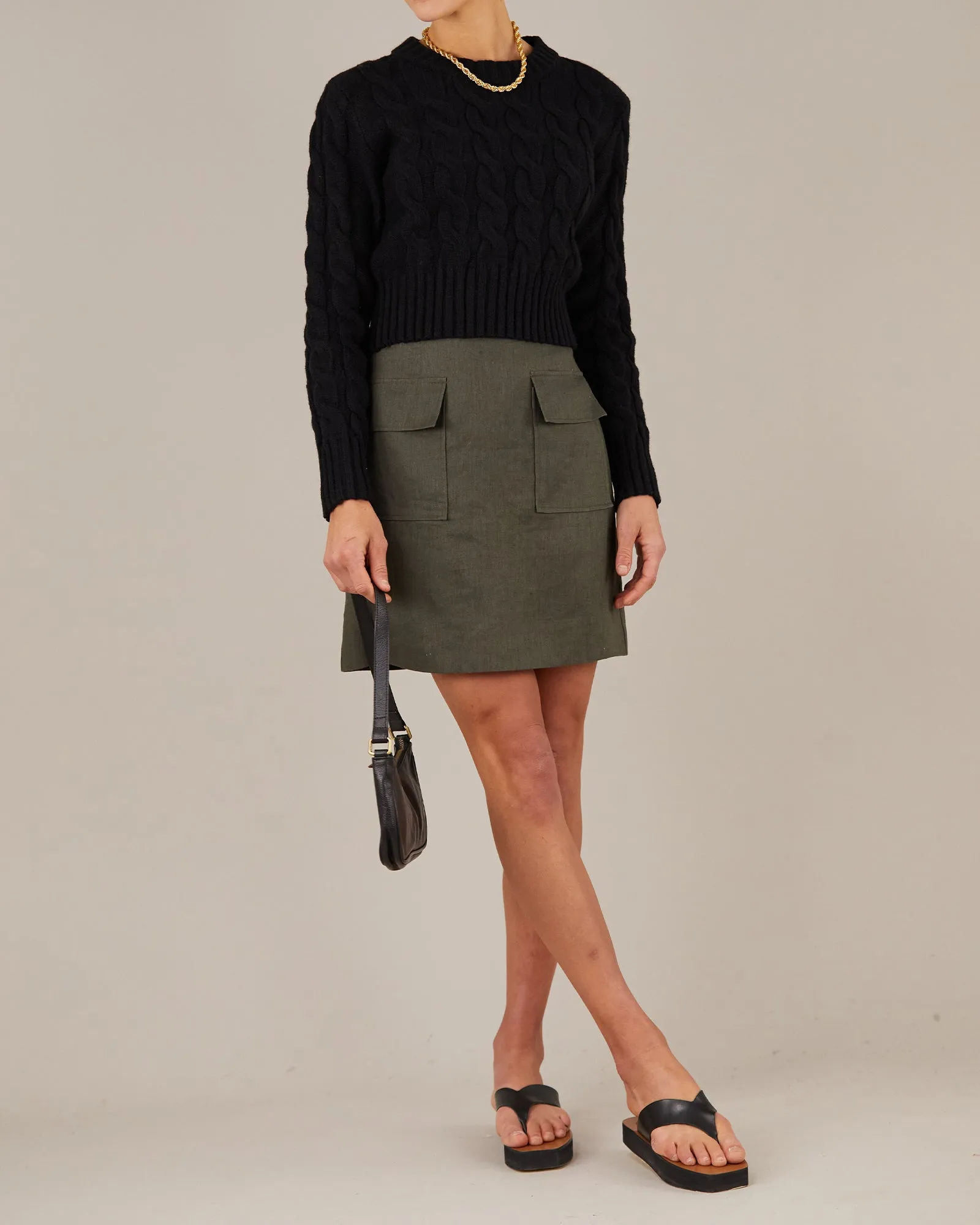 Stockton Mini Skirt - Moss