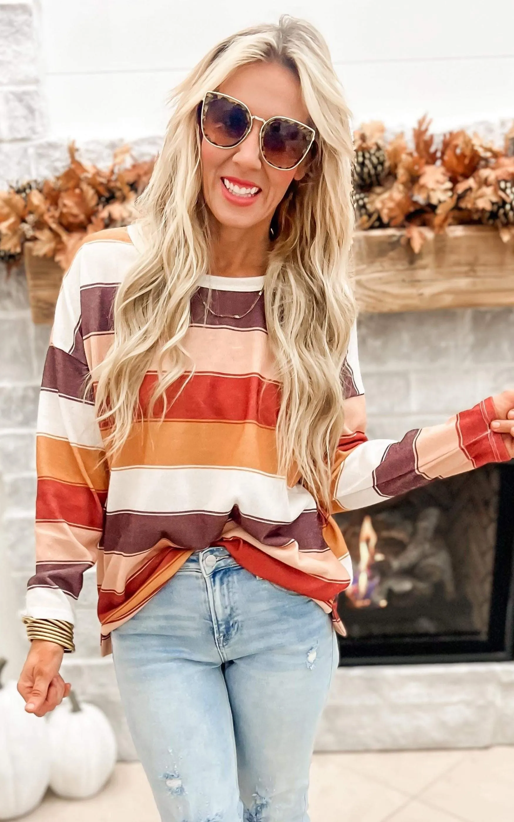 Striped Knit top