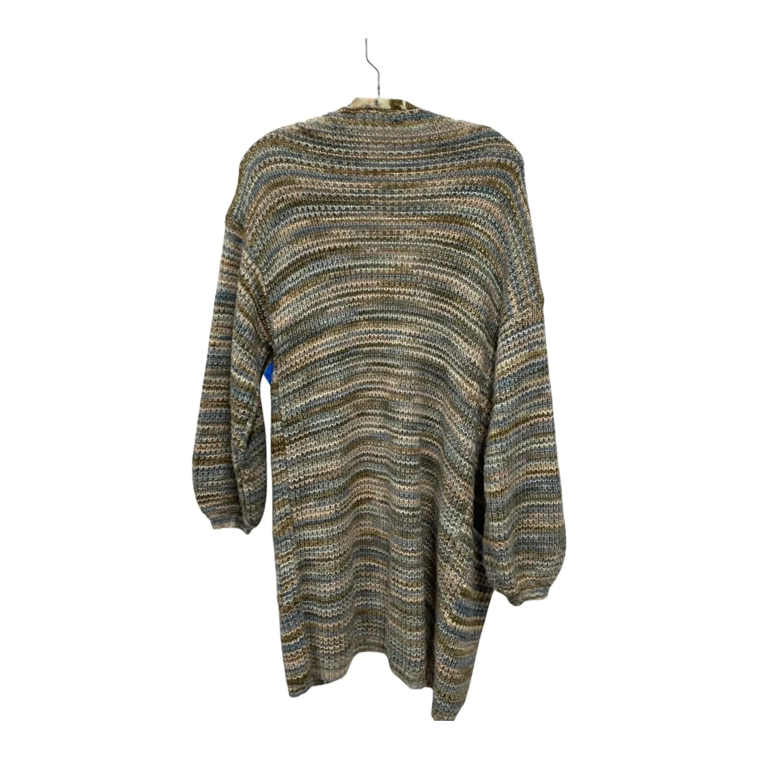 Sweater Cardigan By American Eagle In Blue & Brown, Size:Xs