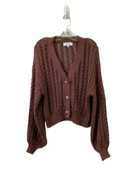 Sweater Cardigan By John   Jenn In Mauve, Size: M