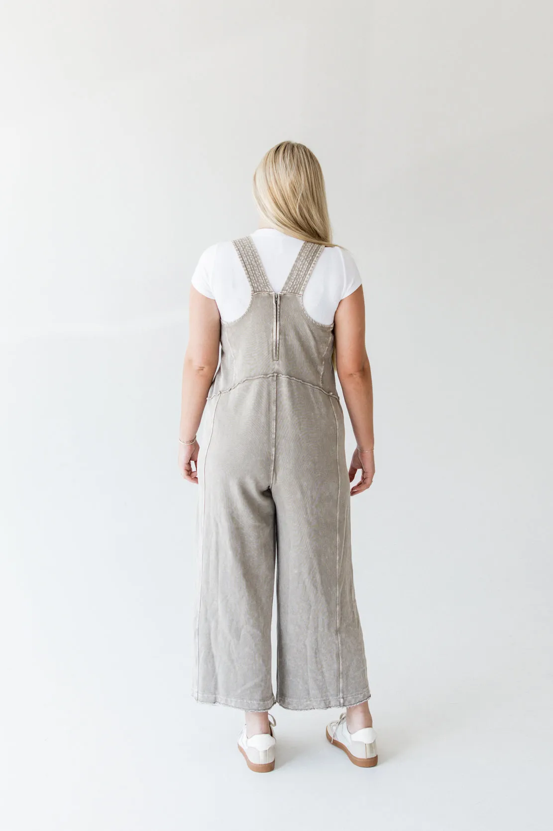 Terry Knit Jumpsuit | Mushroom