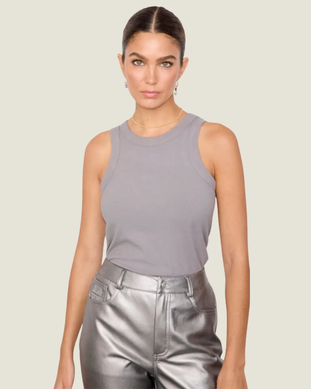 The Edith: Grey Tank Top