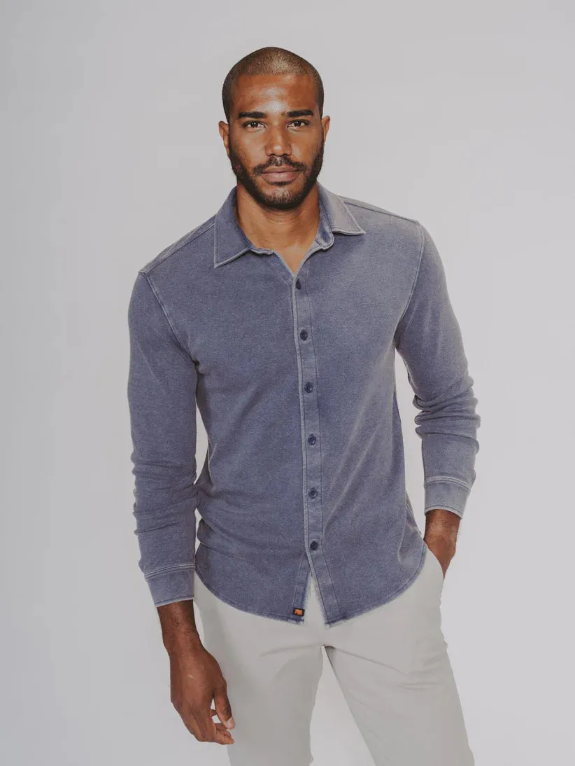 The Normal Brand | Puremeso Acid Wash Button Up Shirt | Men's