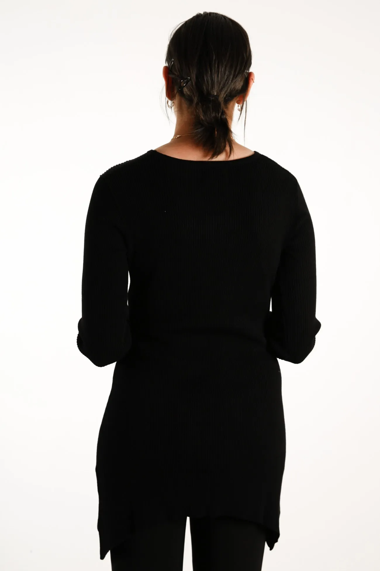 The Venice Knit Top Black