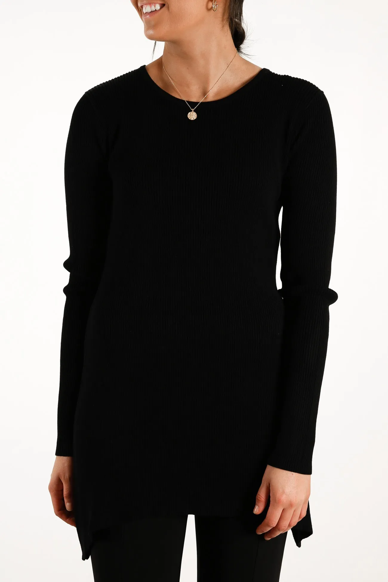 The Venice Knit Top Black