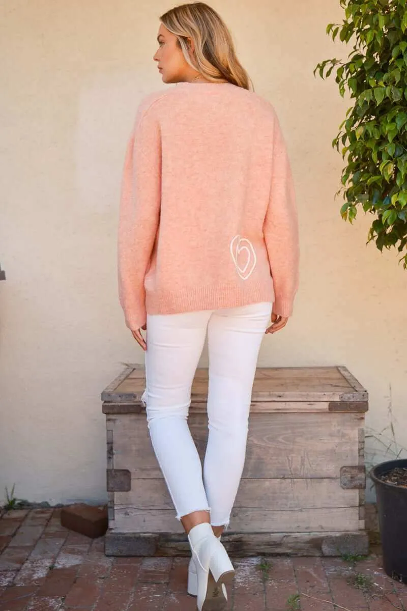 The WIFEY & Heart Round Neck Sweater