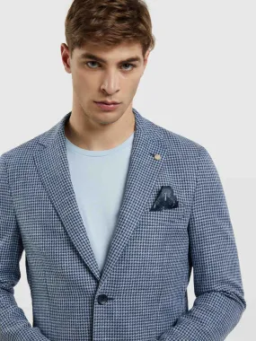 Unstructured Pied Poule Blazer