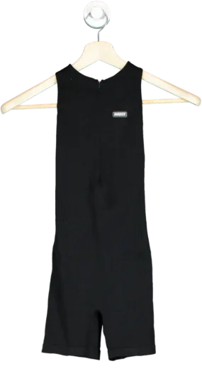 Vanquish Black Fitness Jumpsuit UK S