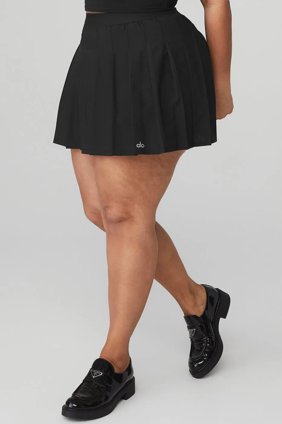 Varsity Tennis Skirt - Black