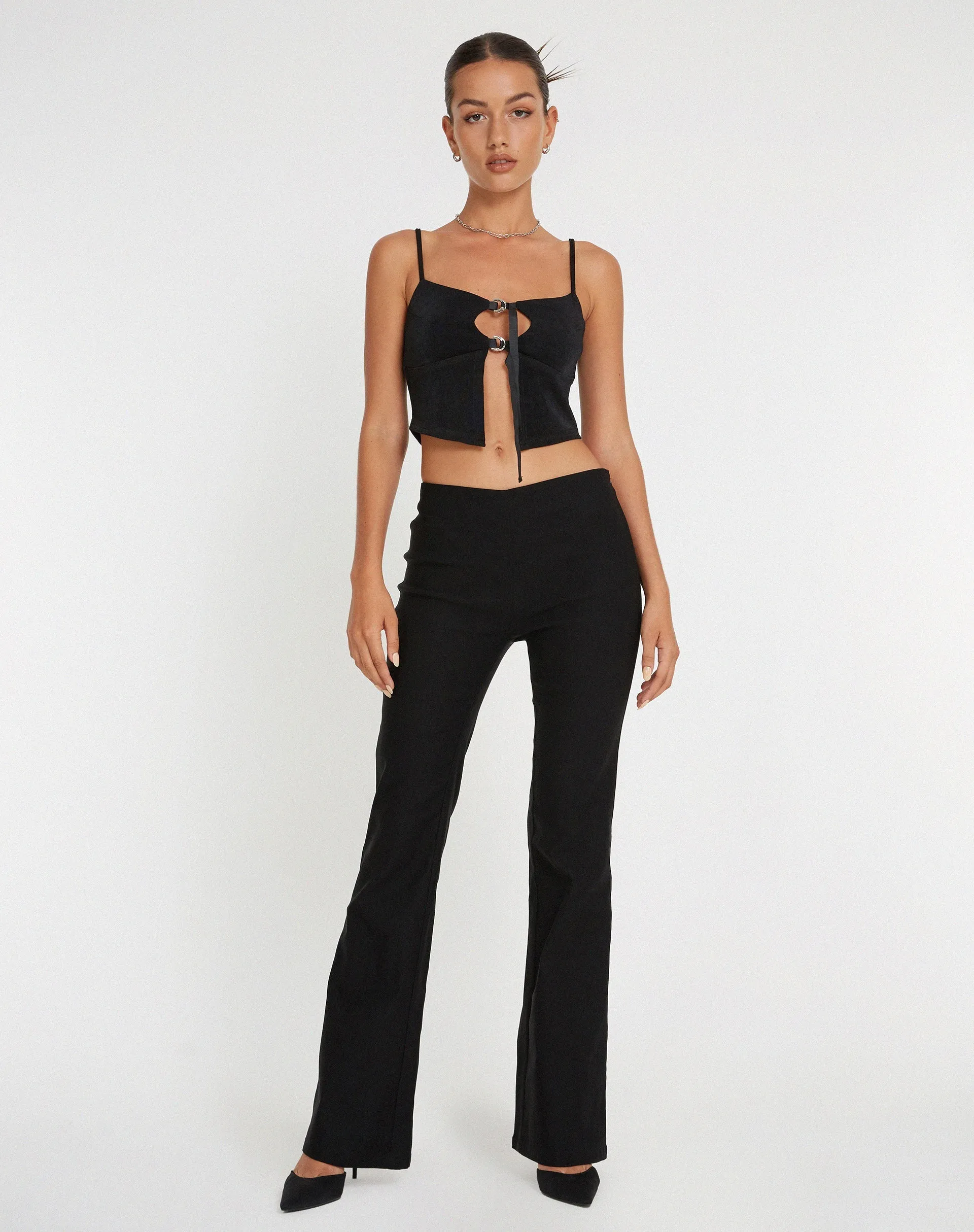 Velda Crop Top in Black