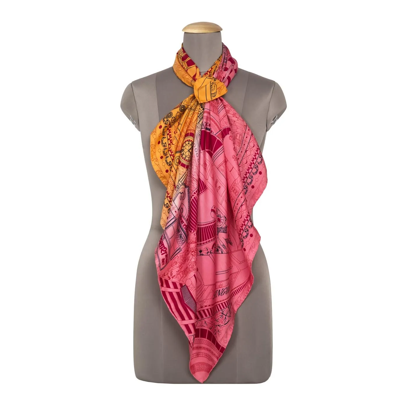 Victoria Terminus Silk Square Scarf