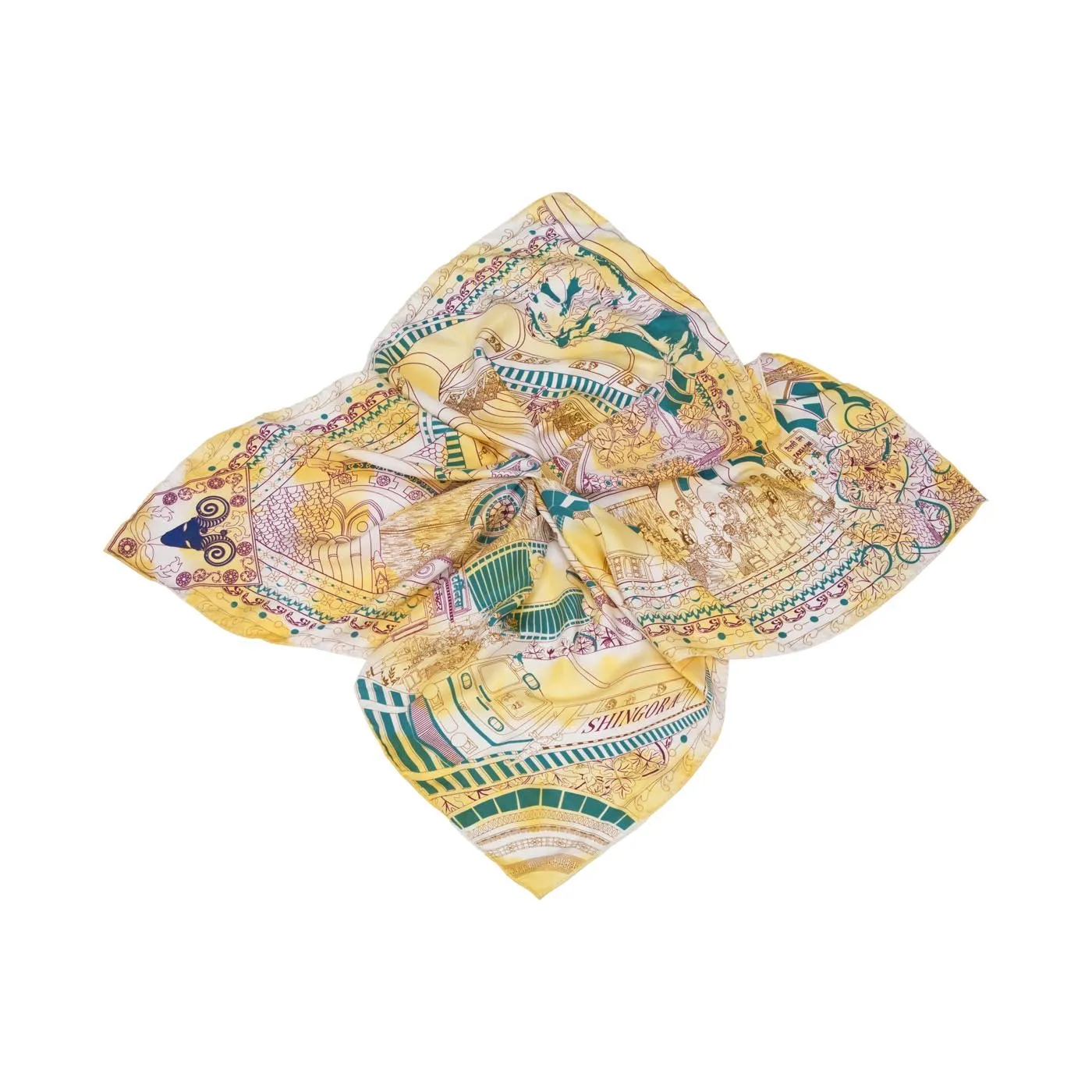 Victoria Terminus Silk Square Scarf