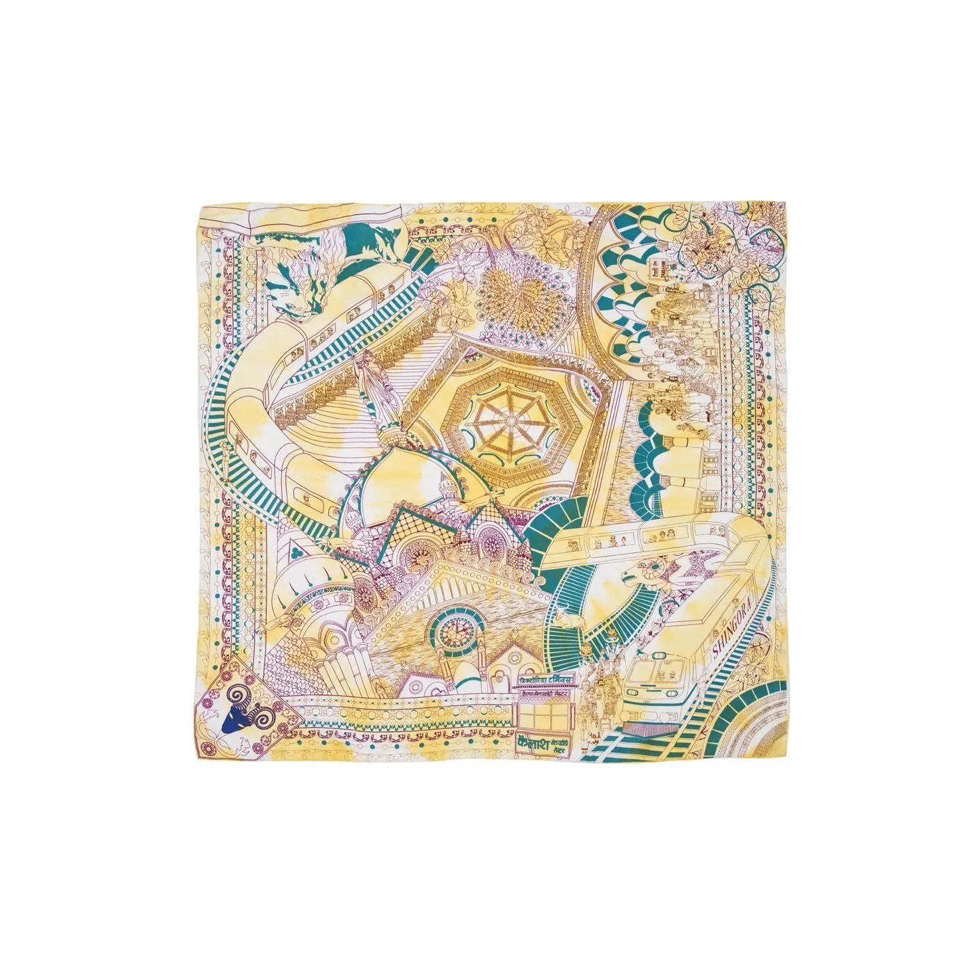 Victoria Terminus Silk Square Scarf