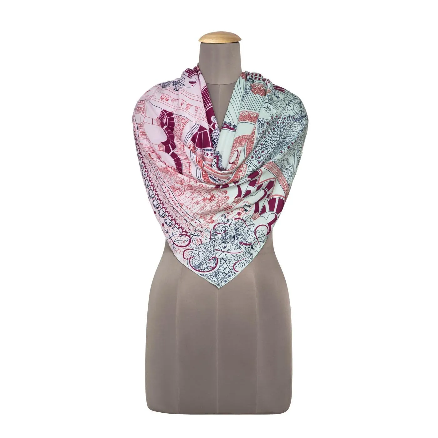 Victoria Terminus Silk Square Scarf