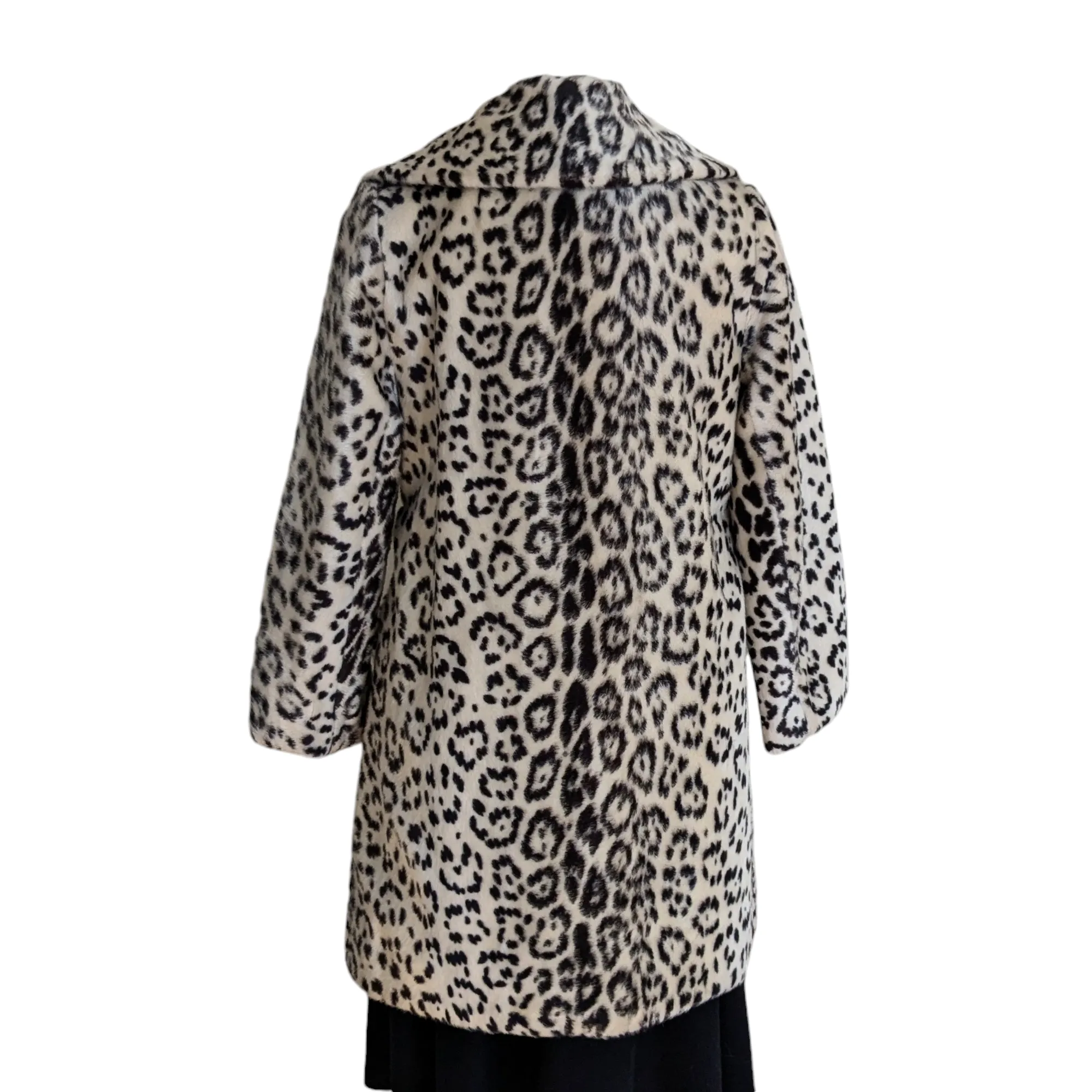 Vintage Faux Cheetah Coat Size Small