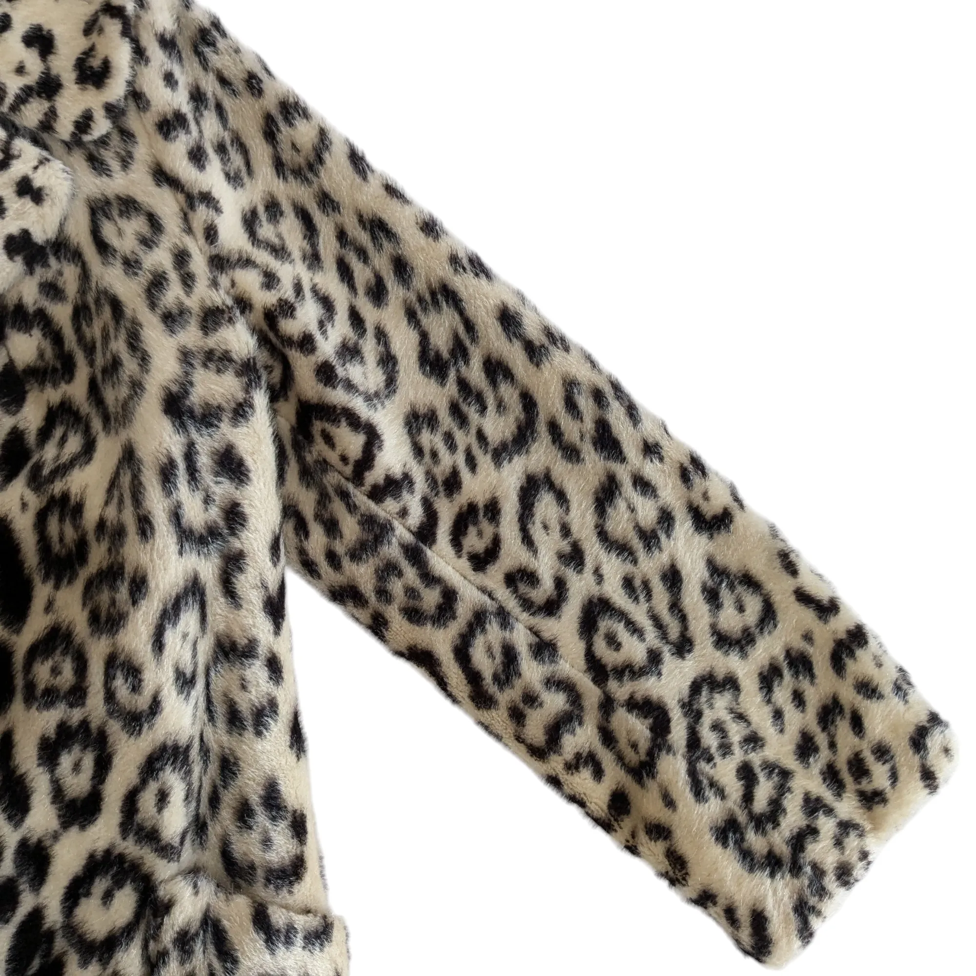 Vintage Faux Cheetah Coat Size Small