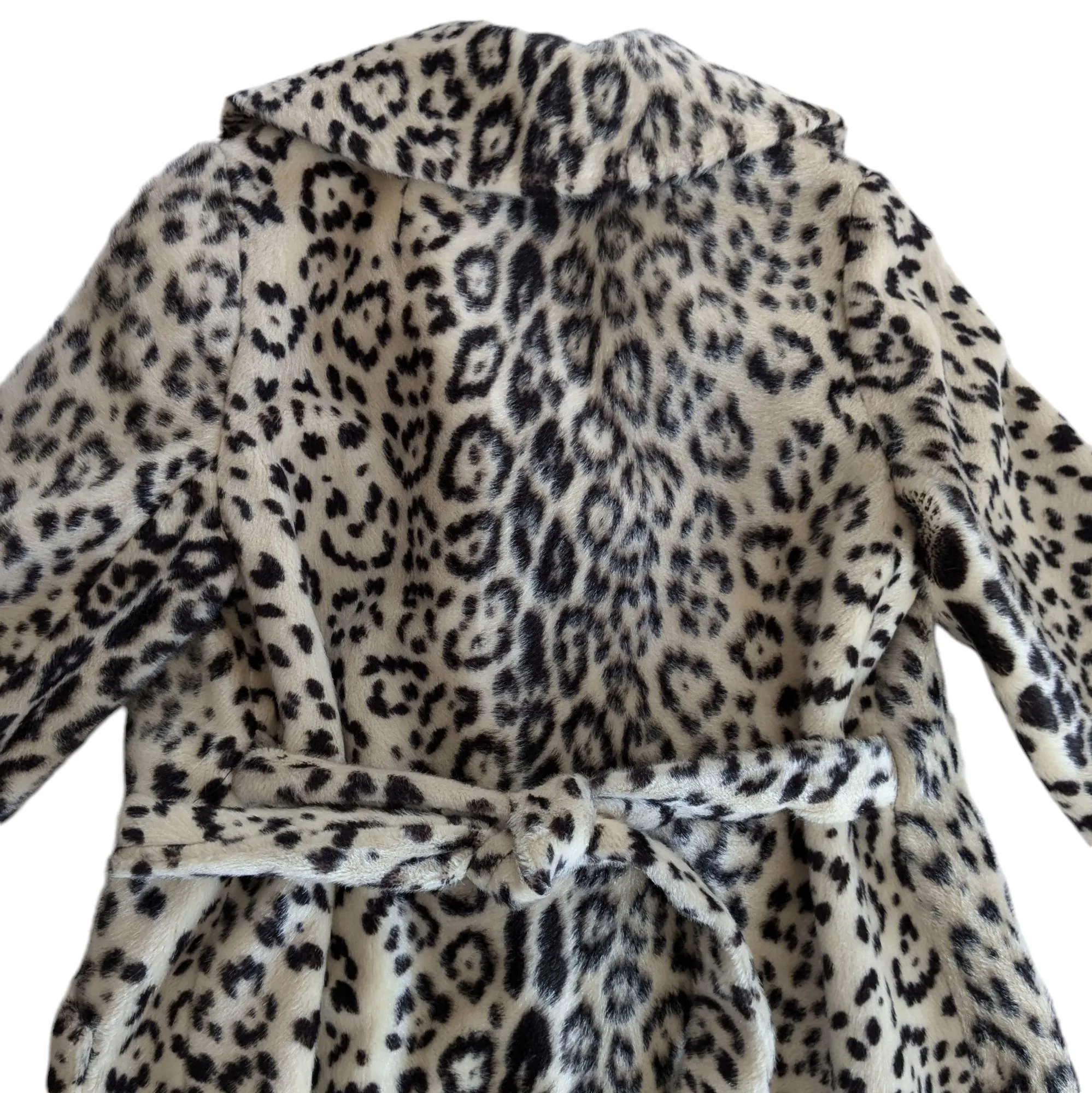 Vintage Faux Cheetah Coat Size Small