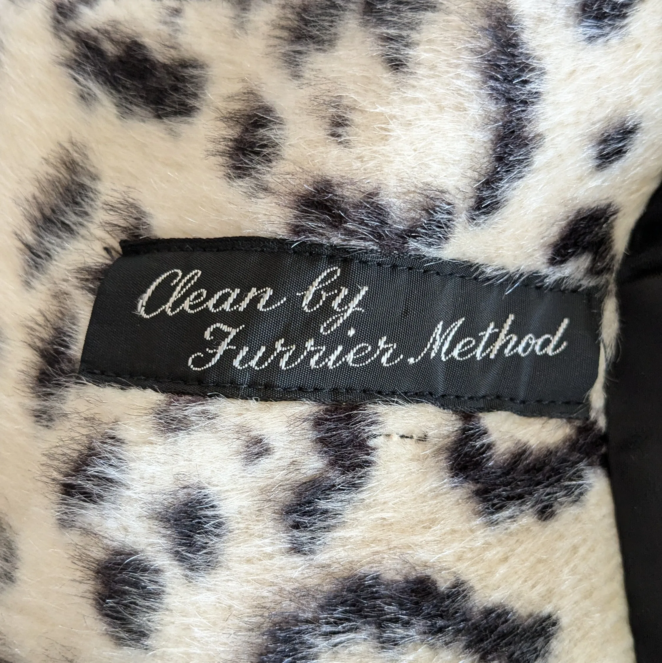 Vintage Faux Cheetah Coat Size Small