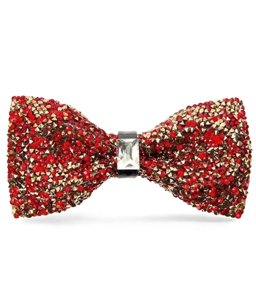 Vittorio Farina Men's Rhinestone Bow Tie in Gift Box