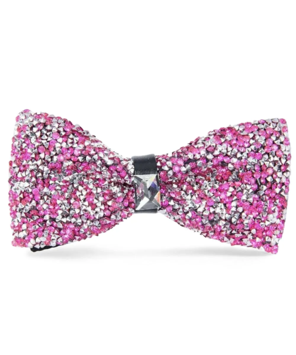 Vittorio Farina Men's Rhinestone Bow Tie in Gift Box