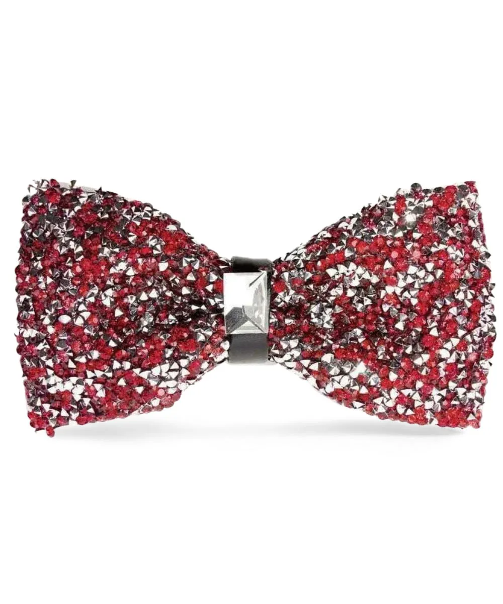 Vittorio Farina Men's Rhinestone Bow Tie in Gift Box