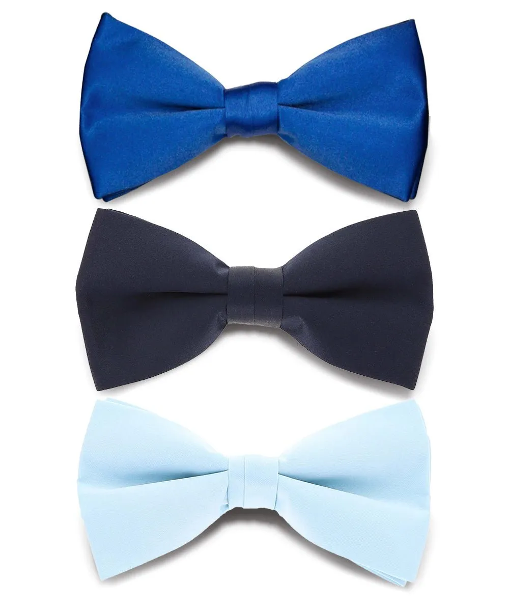 Vittorio Farina Men's Satin Bow Tie in Gift Box (Multipack)