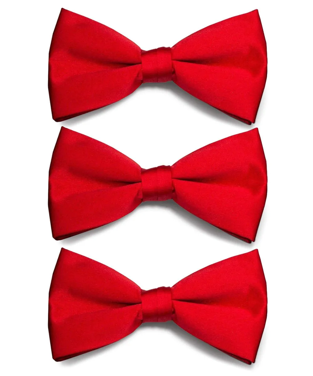 Vittorio Farina Men's Satin Bow Tie in Gift Box (Multipack)