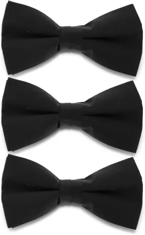 Vittorio Farina Men's Satin Bow Tie in Gift Box (Multipack)