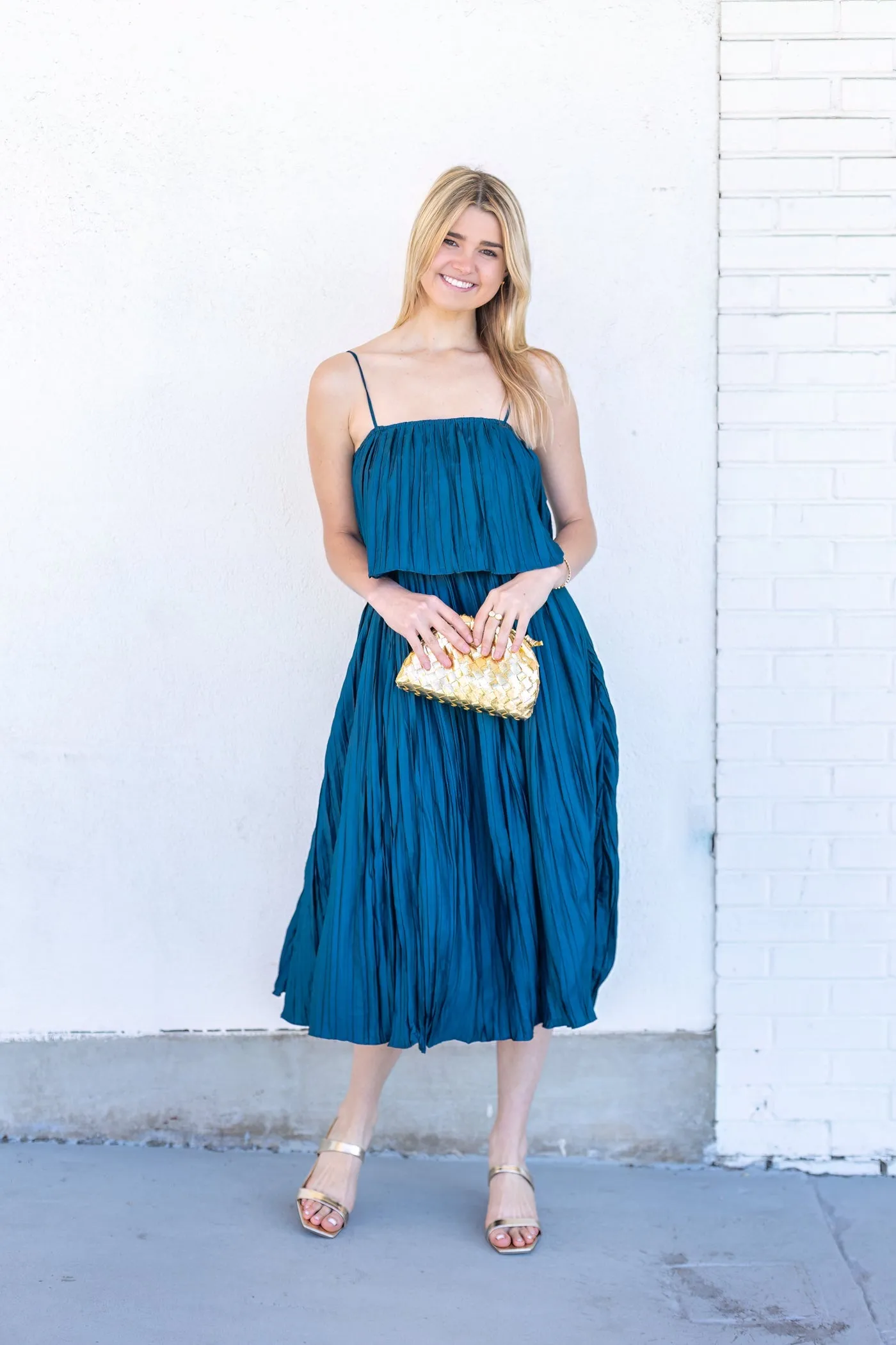 VIVIAN PLEATED DRESS