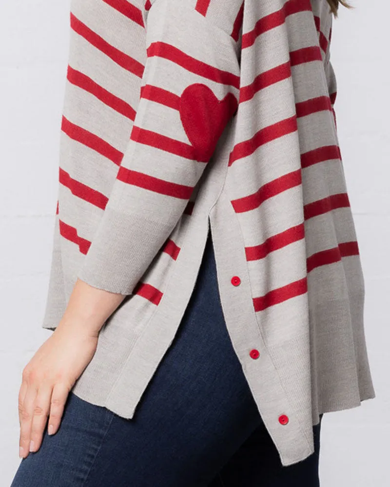 Wear Your Heart on Your Sleeve Sweater