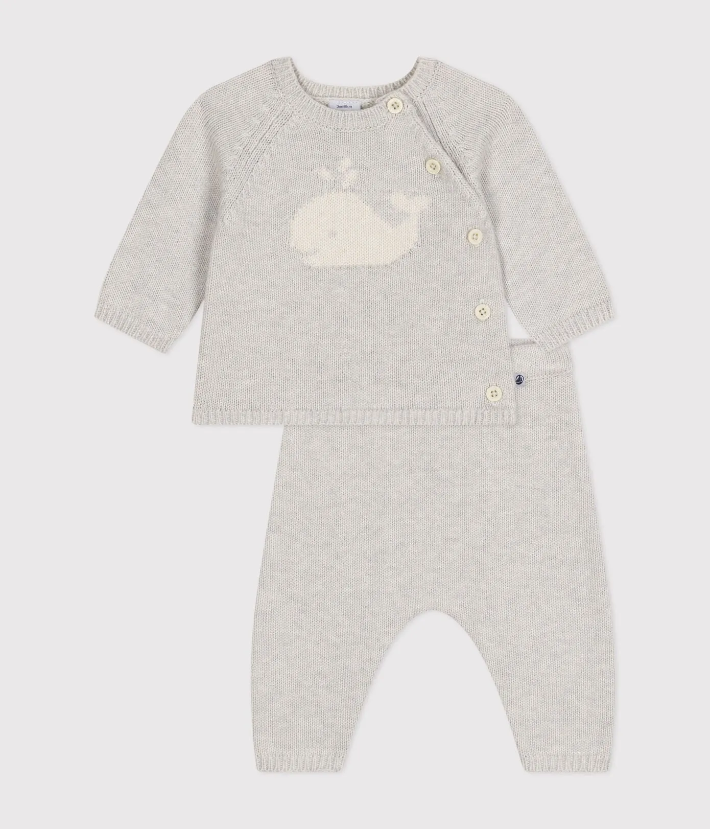 Whale Knit Set - Petit Bateau SP24