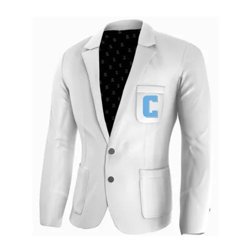 White Blazer with embroidered C