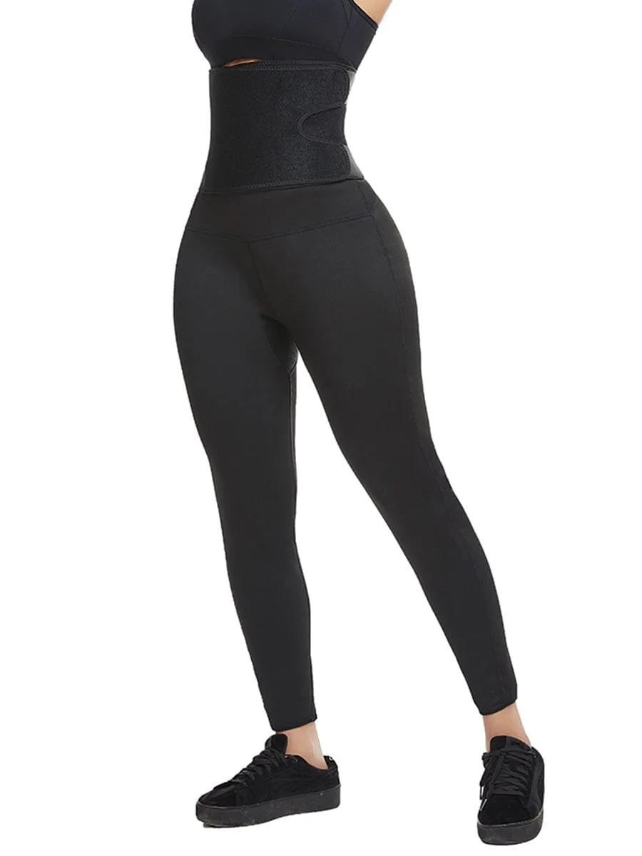 Wholesale Waist Trainer Zipper Closure Slimming High Waist Capris Pants