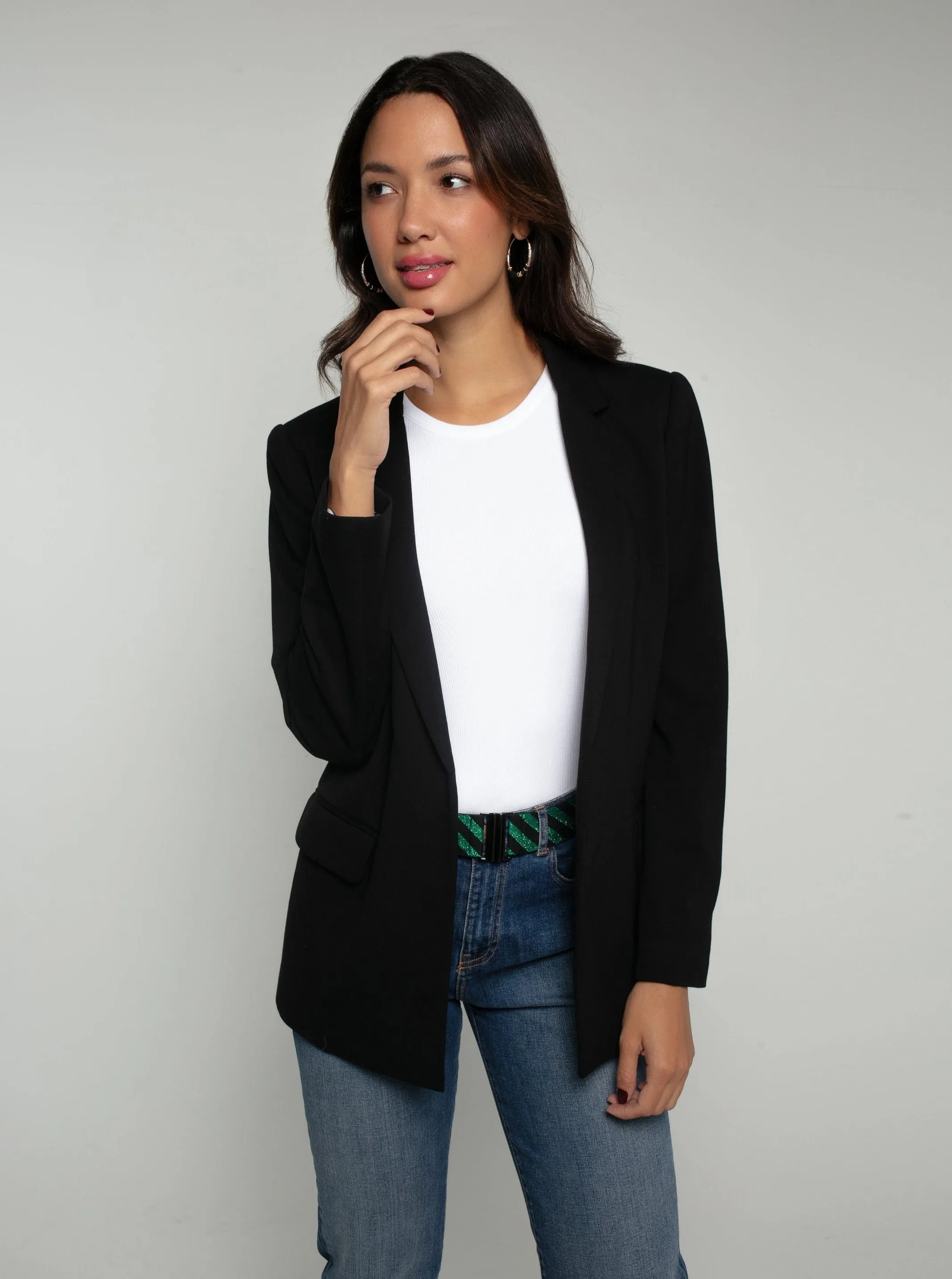 WILLOW JERSEY BLAZER WITH STAR PRINT LINING