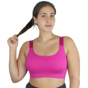 Women's High Support Sport Bra,Fuchsia