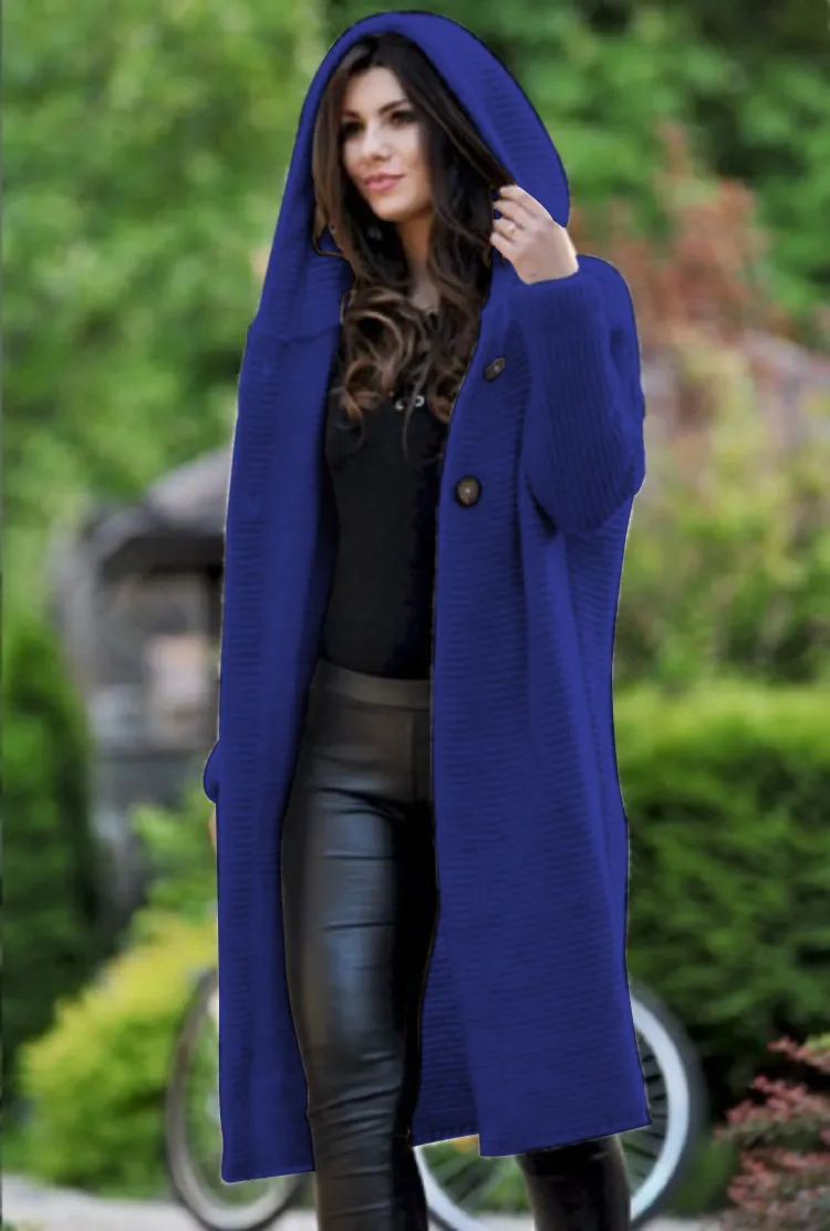 Women's Warm Long Sweater Coat