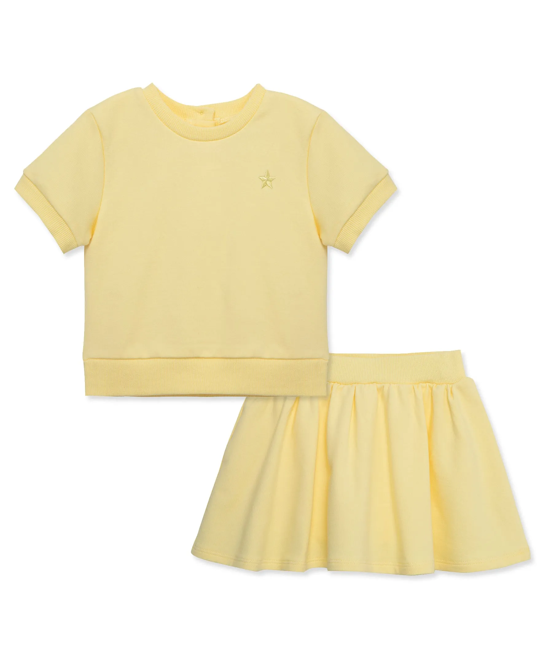 Yellow 2-Piece Toddler Skort Set (2T-4T)