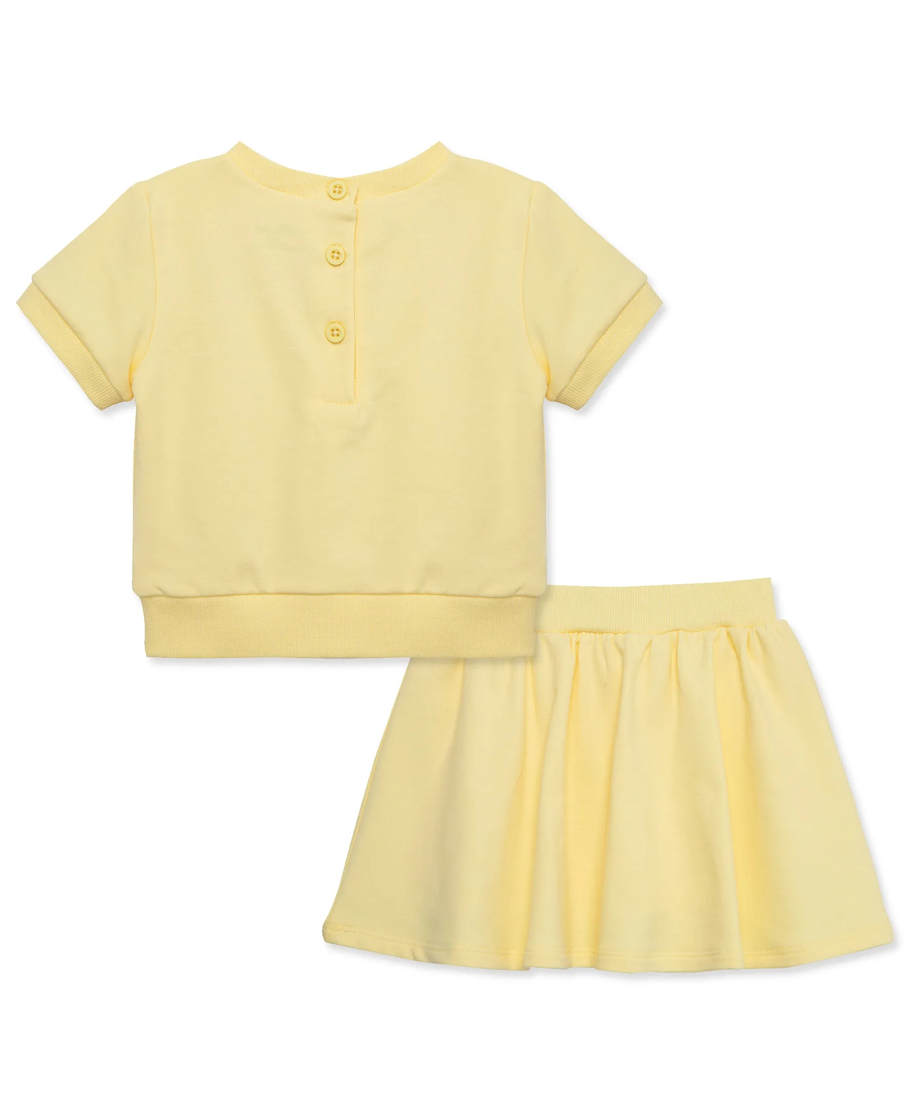 Yellow 2-Piece Toddler Skort Set (2T-4T)