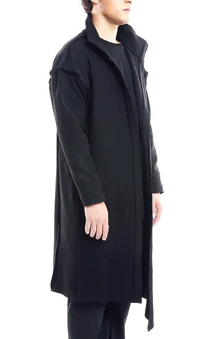 ZHANNAONA - "AREN" Lana Wool Coat in Black